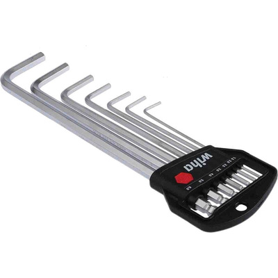 Wiha 7 piece L Shape Metric Hex Key Set, 1.5 → 6mm