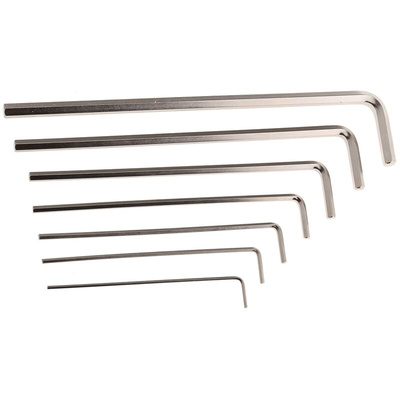 Wiha Tools 7 piece L Shape Metric Hex Key Set, 1.5 → 6mm