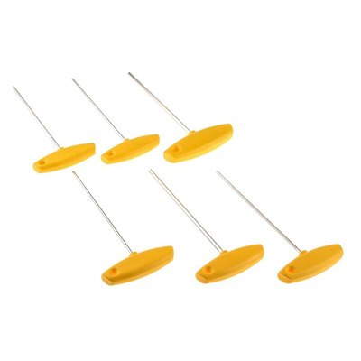 Wiha Tools 6 piece T Shape Imperial Hex Key Set, 3/32 → 3/16"