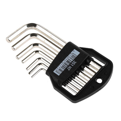 Wiha Tools 7 piece L Shape Metric Hex Key Set, 1.5 → 6mm