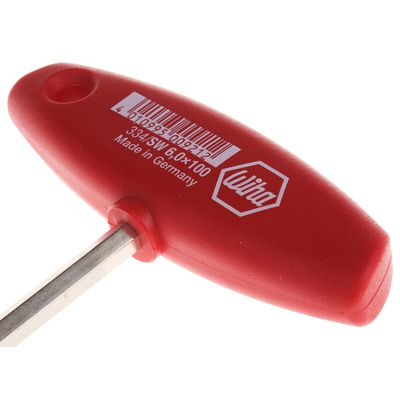 Wiha T Shape Metric Hex Key, 6mm