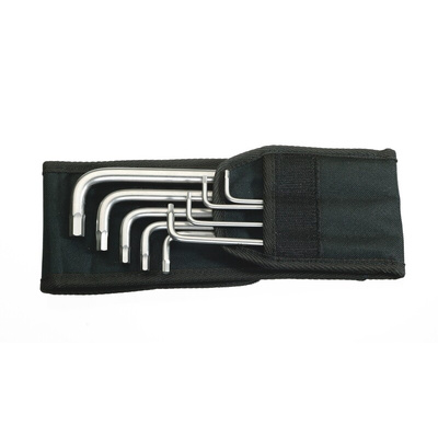 Wera 9 piece L Shape Imperial Hex Key Set, 7/64 → 3/8in