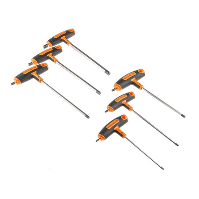 Bahco 6 piece T Shape Metric Hex Key Set, 3mm