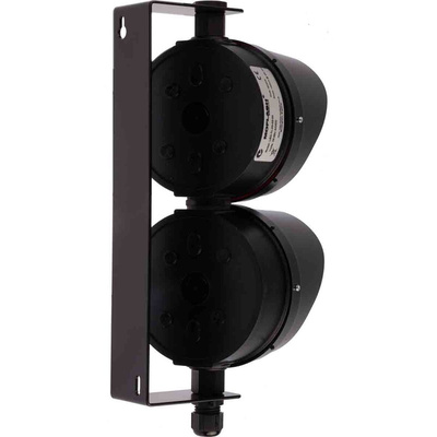 Moflash LED TL Series Green, Red LED Beacon, 2 Lights, 35 → 85 V, Bracket Mount