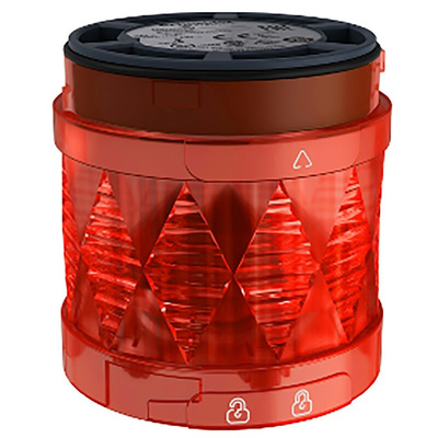 Schneider Electric XVU Series Red Flashing Effect Mounting Base, 24 V ac/dc, LED Bulb, AC, DC, IP65