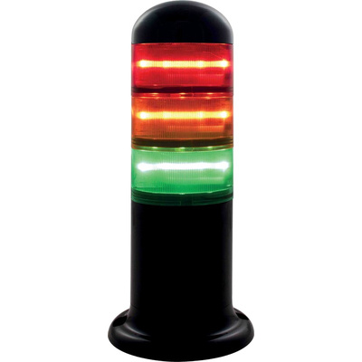 RS PRO Red/Green/Amber Signal Tower, 24 V ac/dc