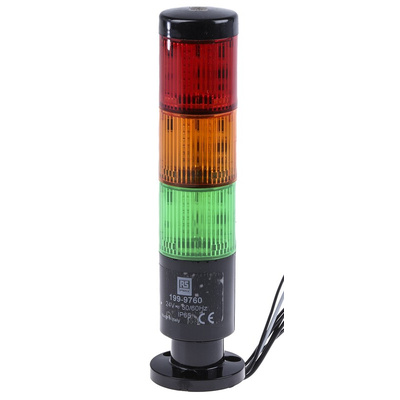 RS PRO Signal Tower, 3 Lights, 24 V