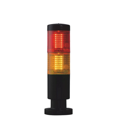 RS PRO Red/Amber Signal Tower, 2 Lights, 24 V, Screw Mount