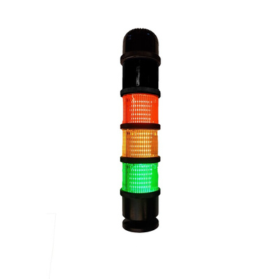 RS PRO Red/Green/Amber Buzzer Signal Tower, 3 Lights, 24 V ac/dc, Base Mount