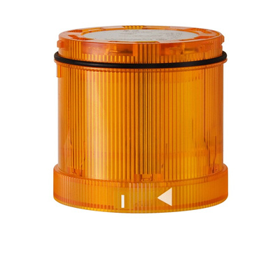 Werma KS71 Series Yellow Flashing Effect Flashing Light Element, 115 V, Xenon Bulb, AC