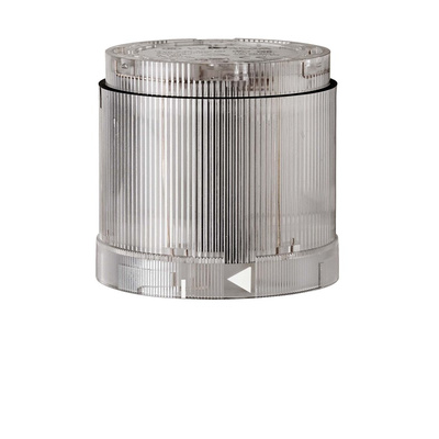 Werma KS70 Series Clear Flashing Effect Flashing Light Element, 24 V, LED Bulb, DC