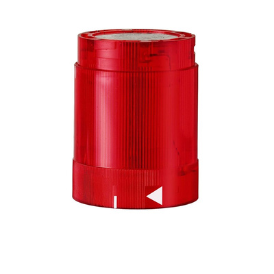 Werma KS50 Series Red Continuous lighting Effect Flashing Light Element, 115 V, LED Bulb, AC