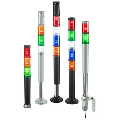 Rockwell Automation 855D Series Amber, Green, Red Signal Tower, 24 V, LED Bulb
