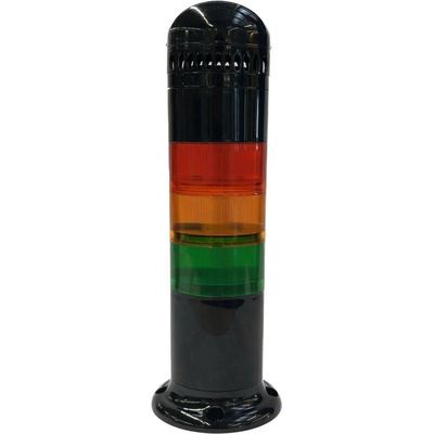 RS PRO Amber, Green, Red Signal Tower, 6 Lights, 12 → 24 v ac/dc, Screw Mount
