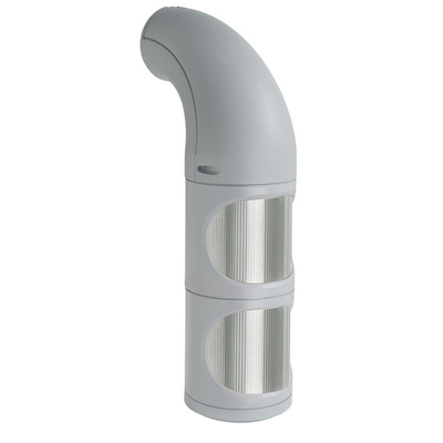 Werma 894 Series Clear Signal Tower, 2 Lights, 115 → 230 V ac, Tube, Wall Mount