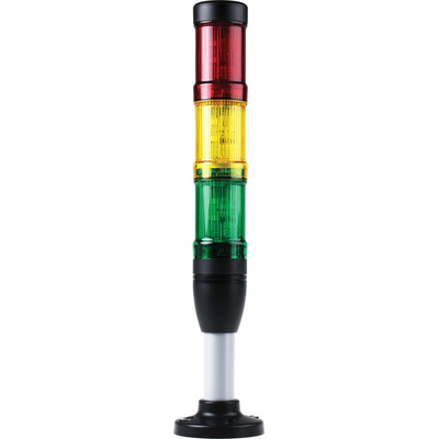 Eaton Red/Yellow/Green Signal Tower, 3 Lights, 24 V ac/dc, Base Mount
