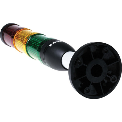 Eaton Red/Yellow/Green Signal Tower, 3 Lights, 24 V ac/dc, Base Mount