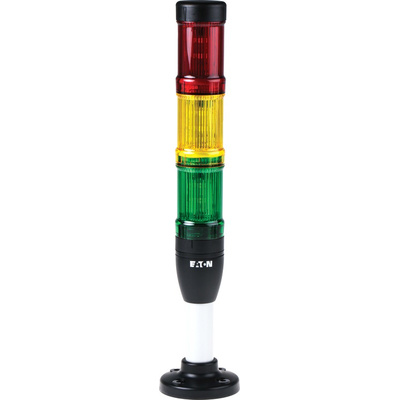 Eaton Red/Yellow/Green Signal Tower, 3 Lights, 24 V ac/dc, Base Mount