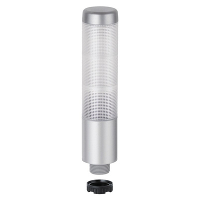 Werma Kompakt 37 Series Clear Buzzer Signal Tower, 3 Lights, 24 V, Base Mount, Tube