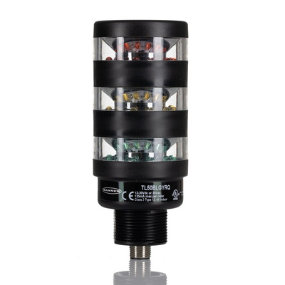 Banner TL50BL Series Red/Green/Yellow Signal Tower, 3 Lights, 12 → 30 V dc, Versatile Mount