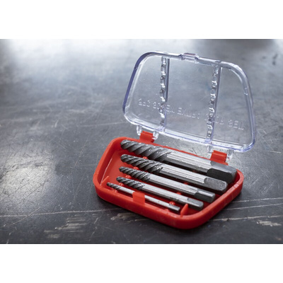RS PRO 5 piece Alloy Steel Screw Extractor Set