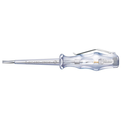 Wera 70 mm blade 3mm blade tip Mains Tester Screwdriver with Neon Indicator