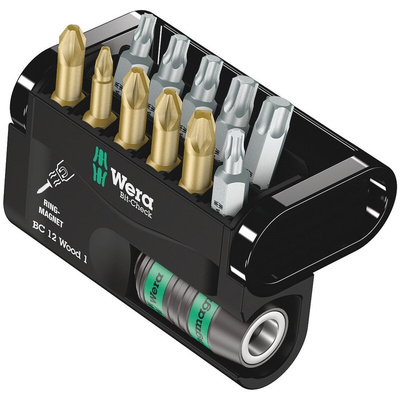 Wera Impact Bit Set 12 Pieces, Hexagon, Phillips, Pozidriv, Torx
