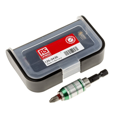 RS PRO Bit Holder 10 Pieces, Phillips, Pozidriv, Torx