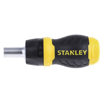 Stanley 1/4 in Hexagon Phillips, Pozidriv, Slotted Ratchet Screwdriver