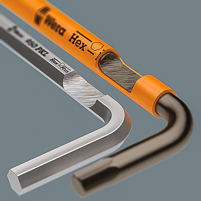 Wera 9 piece L Shape Metric Hex Key Set, 1.5 → 10mm
