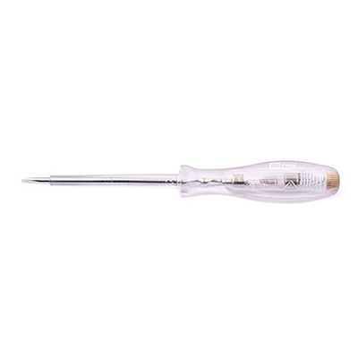 RS PRO 75 mm blade 3.5mm blade tip Mains Tester Screwdriver with Neon Indicator