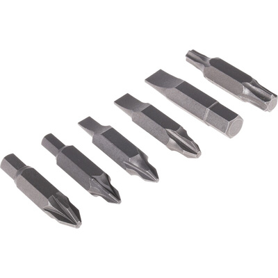 RS PRO Driver Bit Set 7 Pieces, Phillips, Pozidriv, Slotted, Torx