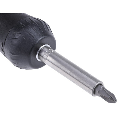 Teng Tools 1/4 in Hexagon Phillips, Pozidriv, Slotted Ratchet Screwdriver, 172 mm length