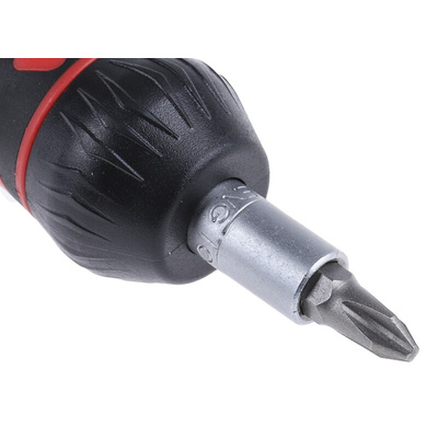 Teng Tools 1/4 in Hexagon Hexagon Ratchet Screwdriver, 100 mm length