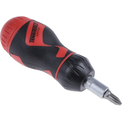 Teng Tools 1/4 in Hexagon Hexagon Ratchet Screwdriver, 100 mm length