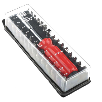 RS PRO Screwdriver Bit Set 29 Pieces