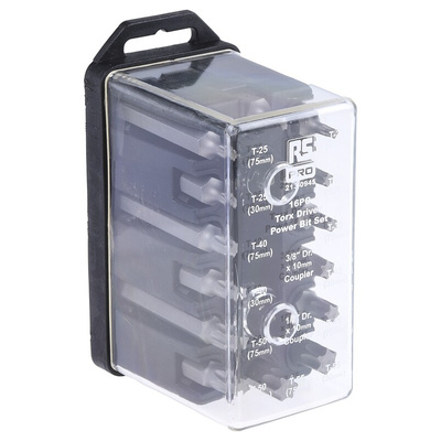 RS PRO Driver Bit 16 Pieces, Torx