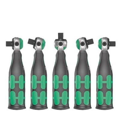 Wera 1/4 Hexagon Allen Hexagon Ratchet Screwdriver, 25 length