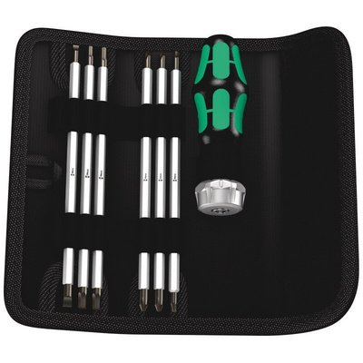 Wera Pozidriv Ratchet Screwdriver & Blade Set
