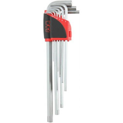 SAM 9 piece L Shape Metric Hex Key Set, 1.5/ 2/ 2.5/ 3/ 4/ 5/ 6/ 8/ 10mm