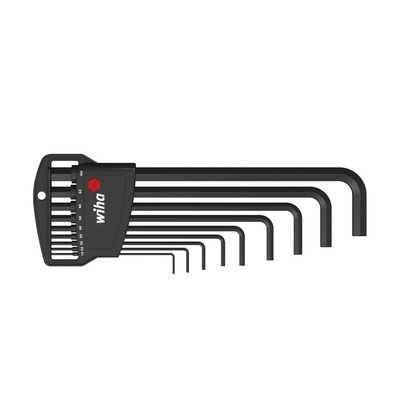 Wiha Tools 9 piece L Shape Metric Hex Key Set, 1.5 → 10mm