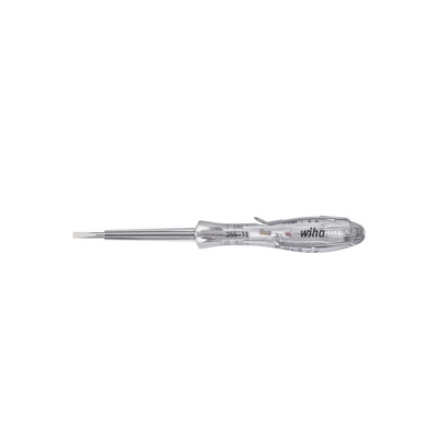 Wiha Tools 60 mm blade 3mm blade tip Mains Tester Screwdriver with Voltage Indicator