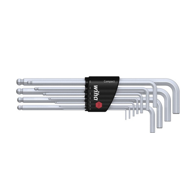 Wiha Tools 11 piece L Shape Metric Hex Key Set, 1.5 → 10mm