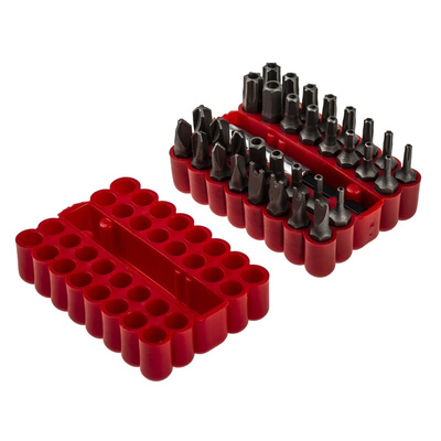 MTI Driver Bit Set 33 Pieces, RibeCS Hexagon, Tightener, Torq Set, Torx Bo, Tri-Wing