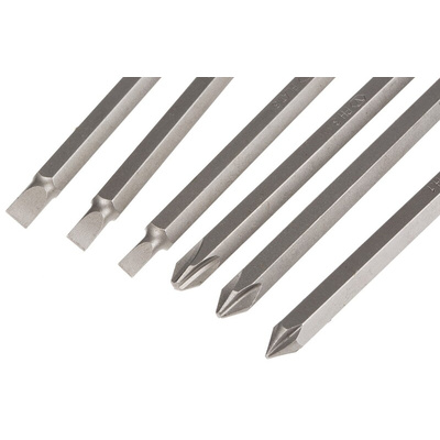 RS PRO 6 piece Phillips, Slotted Impact Screwdriver & Bit Set