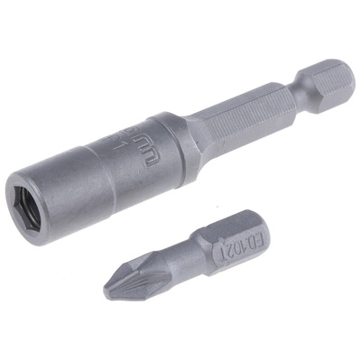 Facom Driver Bit Set 10 Pieces, Hexagon, Pozidriv, Slotted