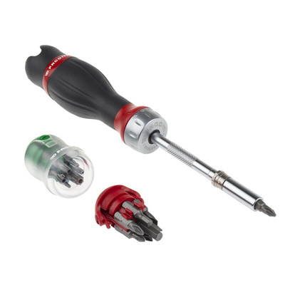 Facom Hexagon Slotted; Phillips; Pozidriv; Hexagon Ratchet Screwdriver, 225 mm length