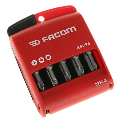 Facom Driver Bit Set 10 Pieces, Phillips, Pozidriv, Torx