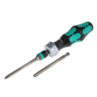 Wera Hexagon, Square, Torx Hexagon; Hex-Plus; Slotted; Pozidriv; Phillips; Torx Ratchet Screwdriver & Bit Set