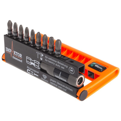 Wera Impact Bit Set 10 Pieces, Hexagon